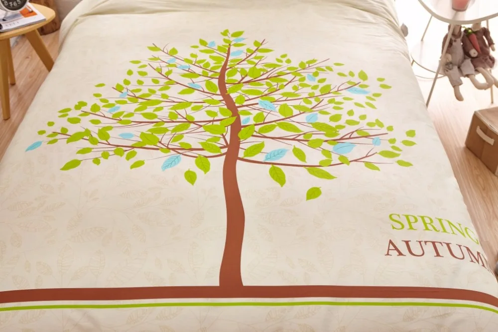 100% хлопок милый детский комплект постельного белья для взрослых пододеяльник