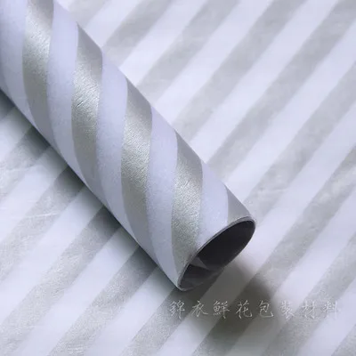silver B 20 шт. золотого и серебряного цвета с узором, тканевая бумага 50*70 см, Крафтовая крепированная бумага, цветочная упаковка, смазанная бумага, подарочная упаковка, украшение, праздничное - Цвет: silver B