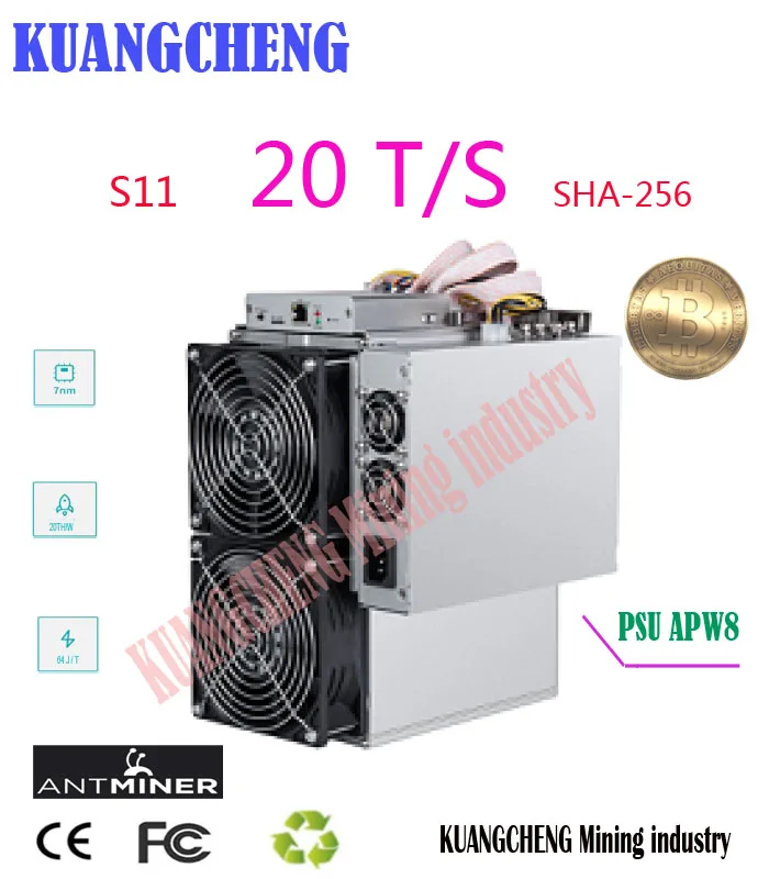 Новый BITMAIN AntMiner S11 20T BCH BTC SHA 256 Шахтер лучше чем S9 S9j S15 T15 Z9 Mini T9 + WhatsMiner M10 M3 M3X|Серверы|