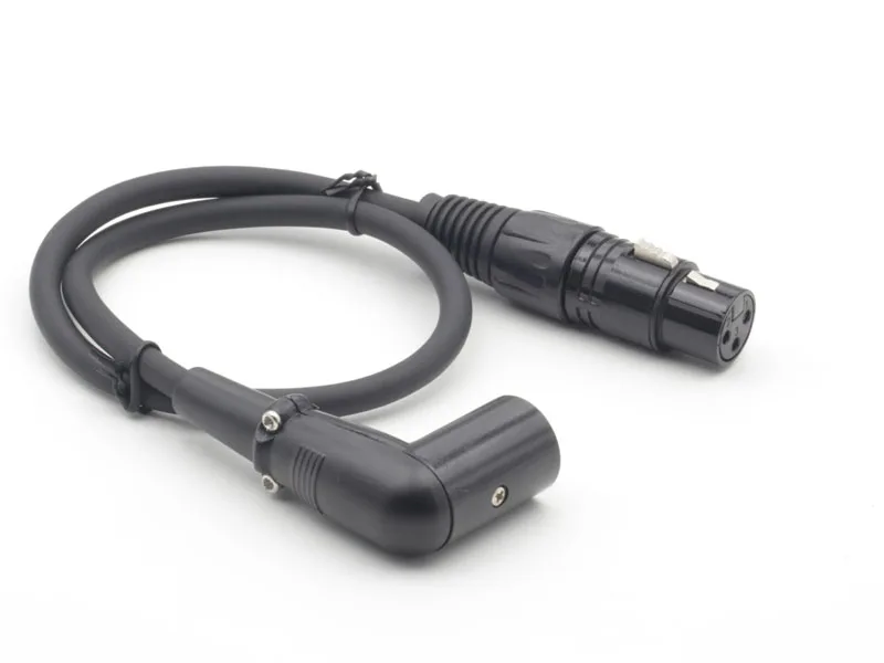 90 градусов угол XLR 3Pin мужчин и женщин M/F микрофон удлинитель для аудио кабеля