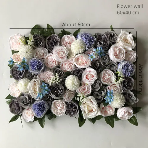 F86306 Wall Искусственный цветок стены и поддельные цветы Runner использовать Роза Пион для украшения свадебного фона - Цвет: F86306 Wall
