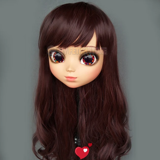 (P 02) женский сладкий девушка Смола половина головы кигуруми BJD глаза Crossdress