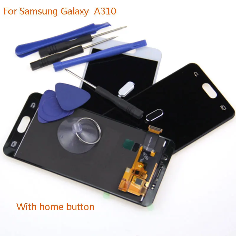 Подходит для Samsung Galaxy A3 2016 Регулируемый ЖК дисплей с яркостью A310 A310F A310M A310H
