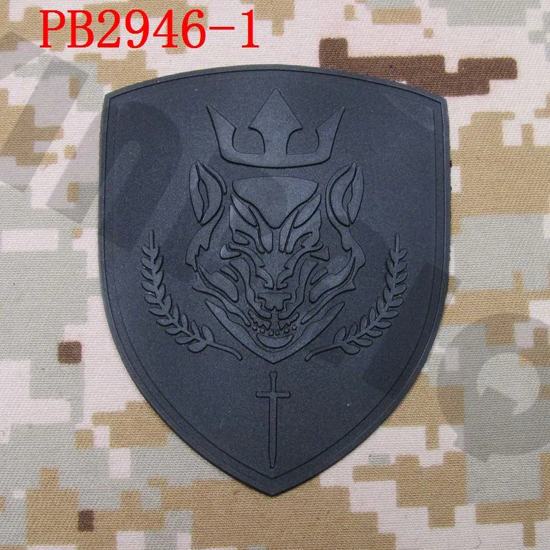 PB2946 All Black 3D ПВХ патч медаль почета WARFIGHTER Россия спецназ АЛЬФА группа Резиновый патч - Цвет: PB2946 All Black