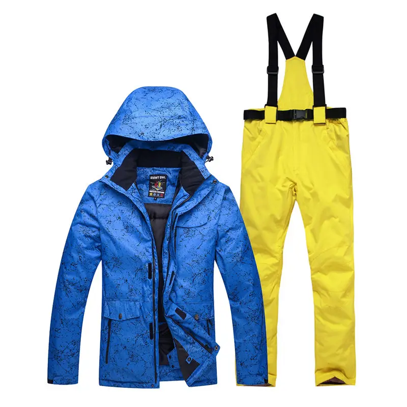 picture Jacket Pant 30 синий женский и мужской зимний костюм уличная Лыжная одежда Комплекты для сноубординга водонепроницаемый ветрозащитный костюм зимние куртки и нагрудник лыжные штаны - Цвет: picture Jacket Pant