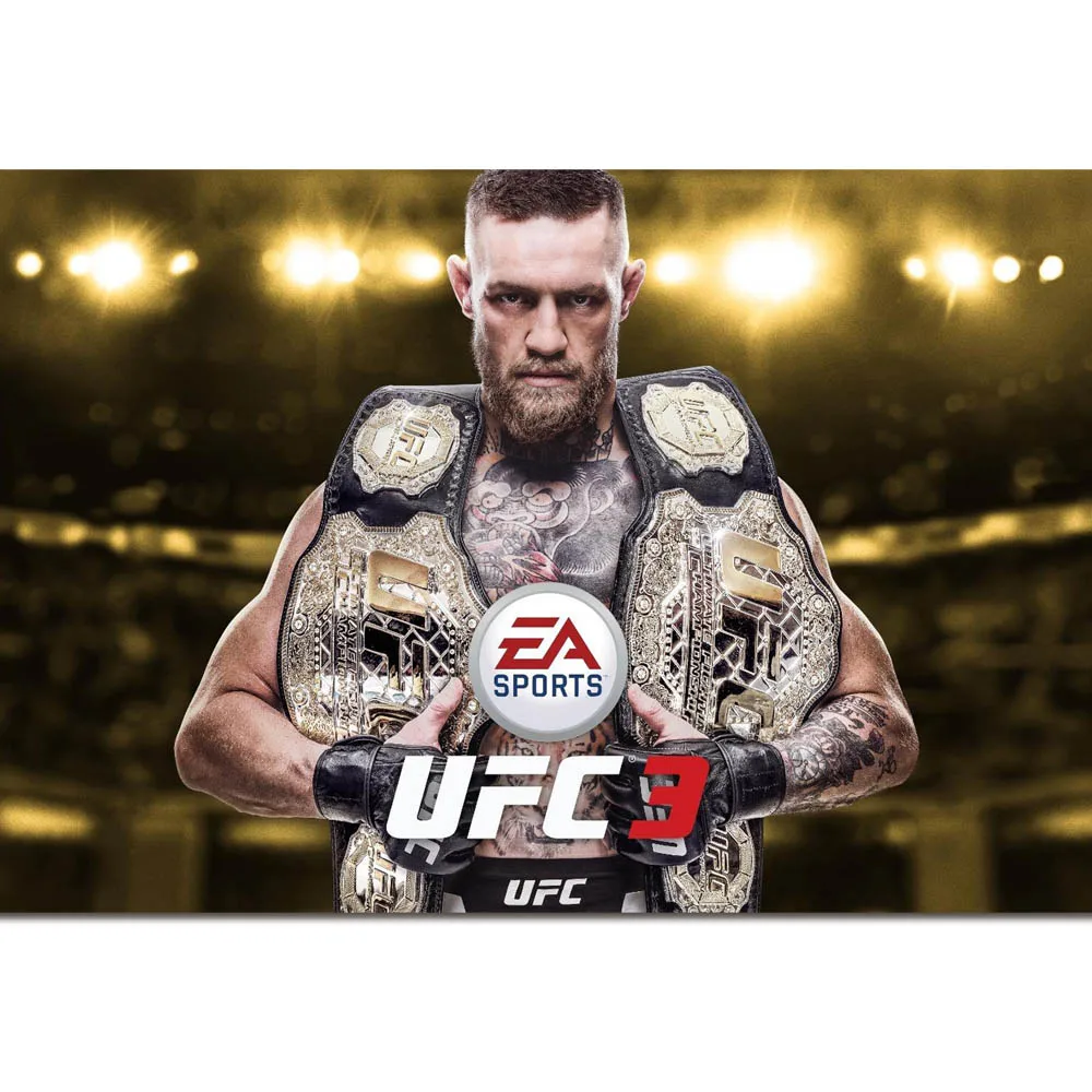 Conor Mcgregor чемпион по боксу художественная шелковая ткань постер печать 24x36 дюймов