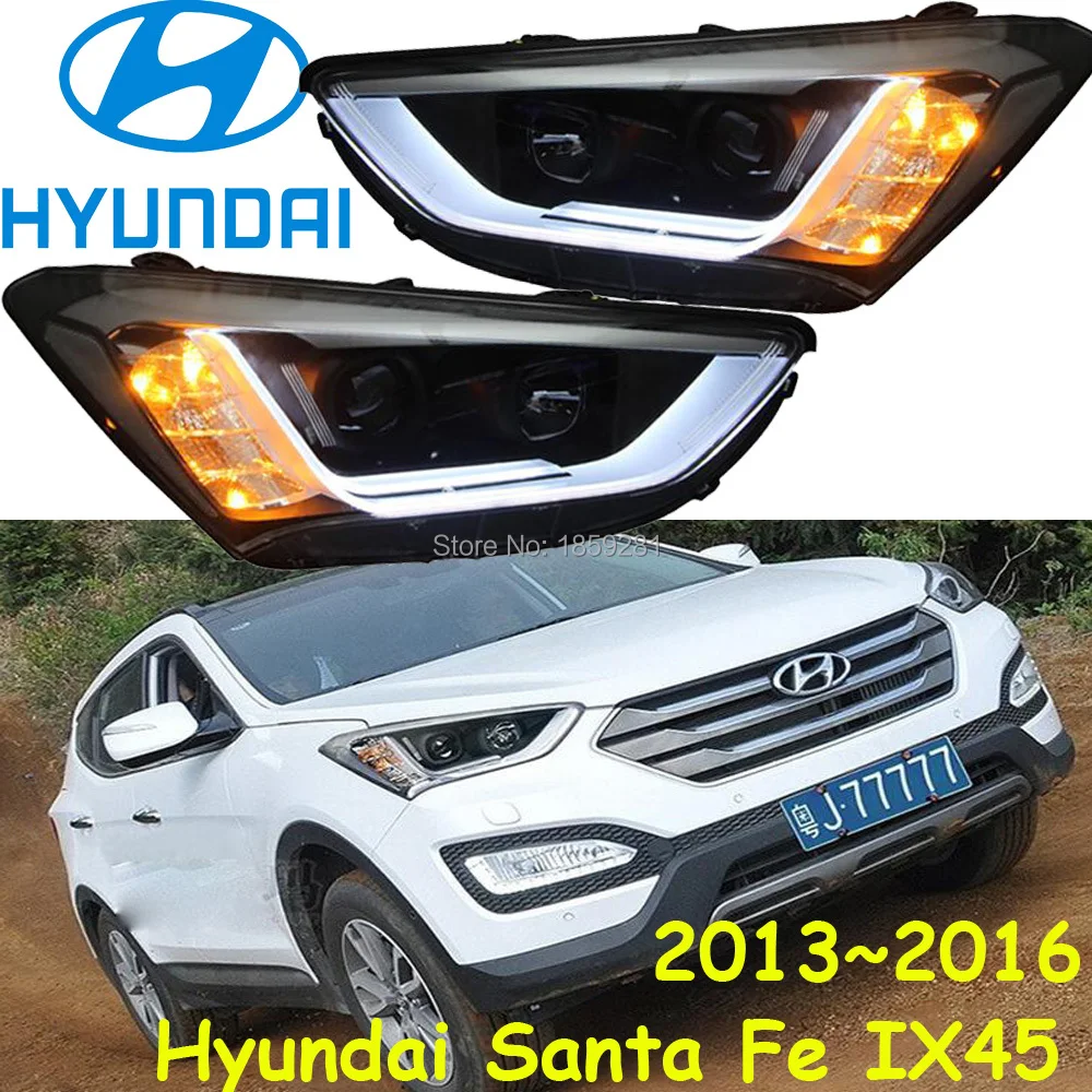 Santa fe ix45 фара, 2013 год аксессуары для автомобиля бампер лампа для ix45 противотуманных фар, Santa fe передний свет