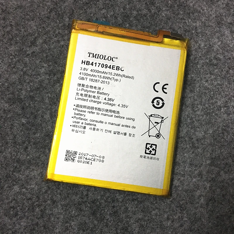 tmioloc реальные 4000 мА/ч, HB417094EBC Батарея для huawei Коврики 7 Коврики 7 MT7 TL00 TL10 UL00 CL00
