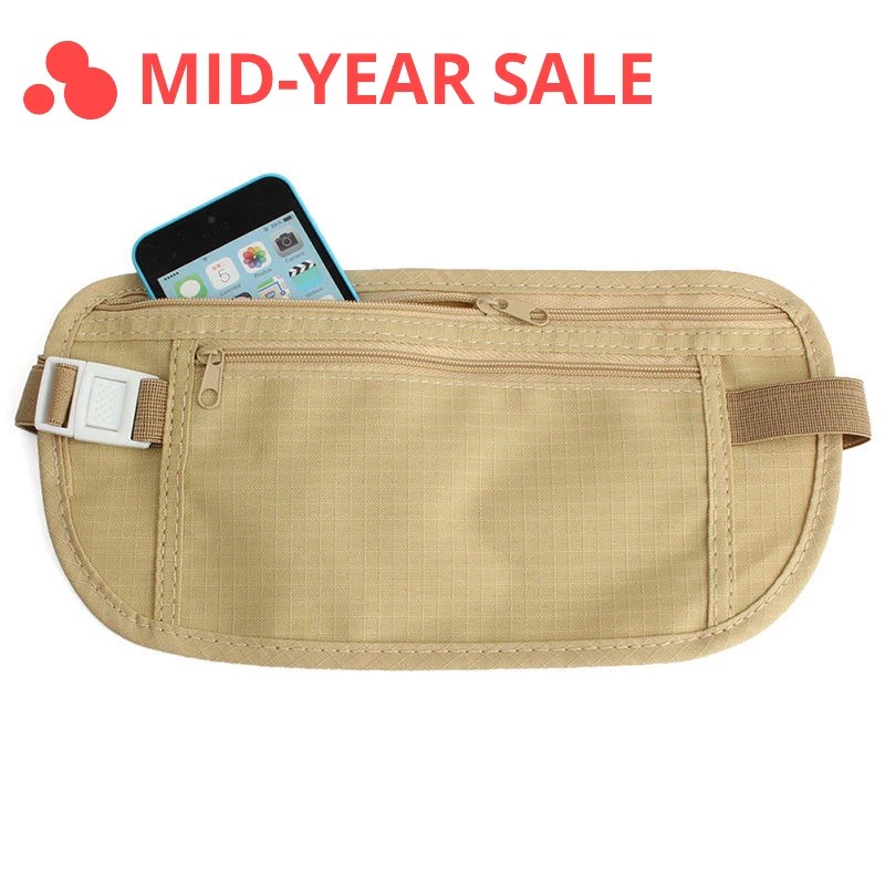 Дорожная поясная сумка для паспорта денег скрытая горячая невидимая безопасный