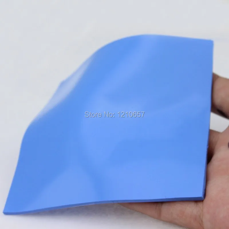 200 шт./партия теплопроводящие силиконовые коврики для процессора толщина 100x100x2 мм