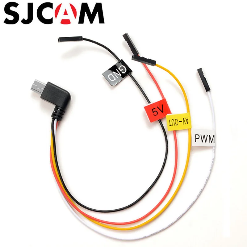 SJCAM Mini USB av кабель для SJ CAM SJ6 Legend / SJ7 Star Sports Action Camera аксессуары FPV|cable for|cable fpvcable for camera