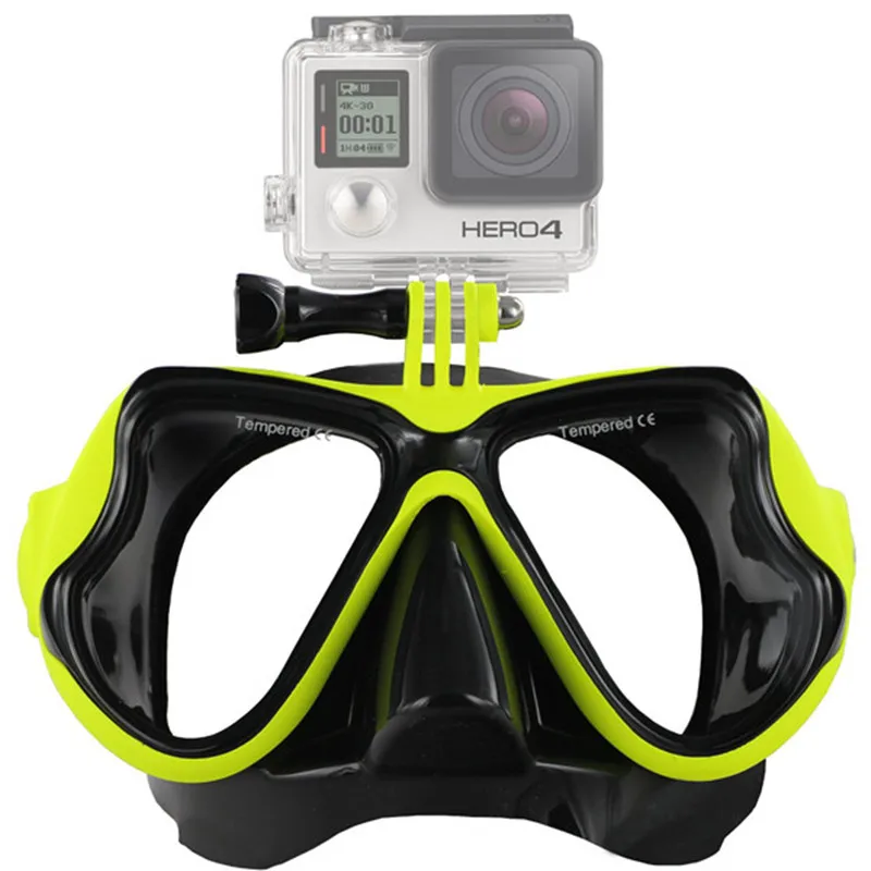 Подводная маска для дайвинга камеры Gopro Xiaomi Yi из закаленного стекла Акваланга Hero 4