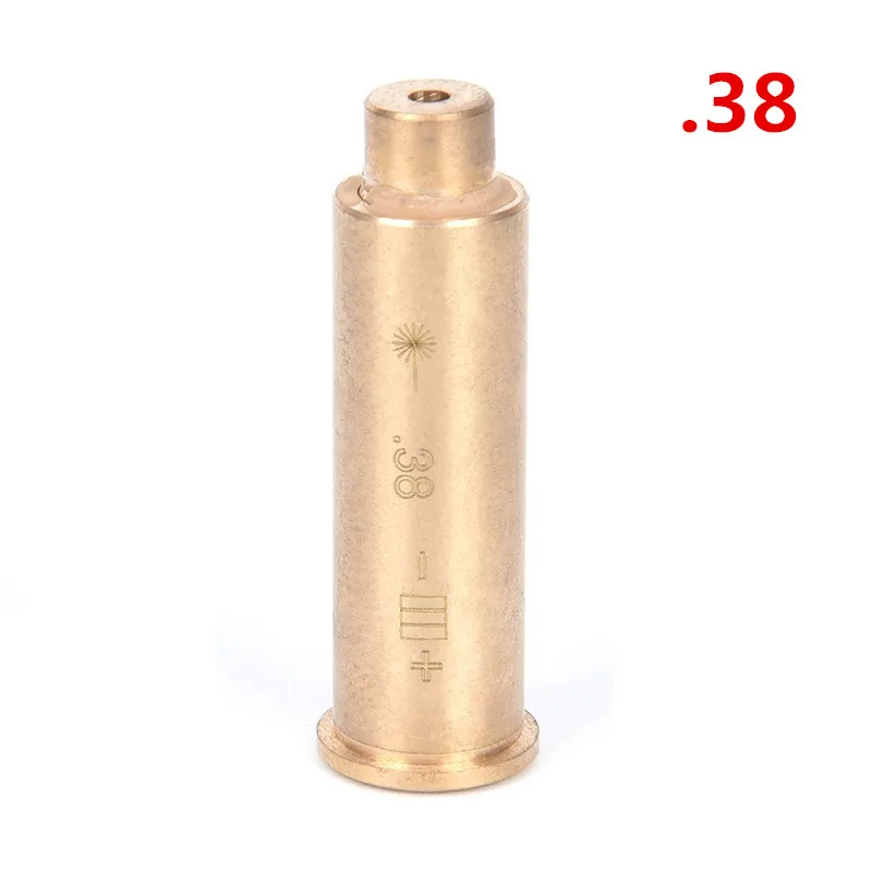 Охотничий лазер Red dot латунь медь boresight CAL.308. 45. 38. 30 CAL 7 мм 8 мм Картридж Диаметр sighter для прицела охота регулировка - Цвет: .38