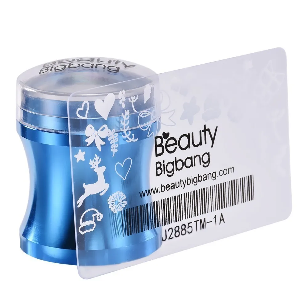 BeautyBigBang прозрачные силиконовые трафареты для ногтей + пластиковый скребок DIY
