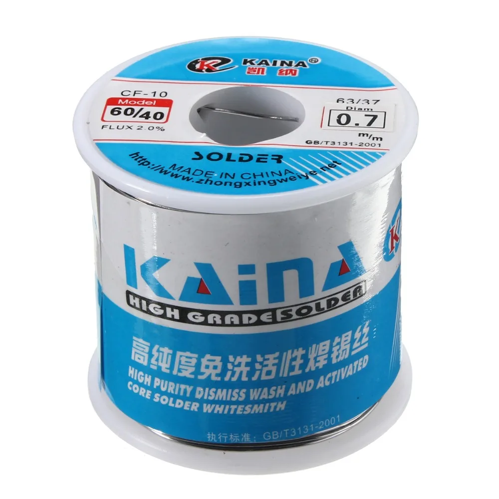 

0.7mm 500g Soldering Wires Welding Iron Rosin Core 60/40 Lead Tin Flux 2.0 Percent