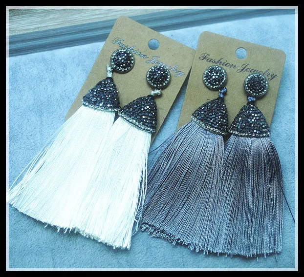 Женские серьги с кисточками ручной работы этнический стиль Национальная