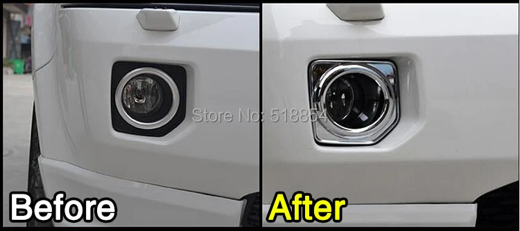 Аксессуары подходят для 2012- LAND ROVER FREELANDER 2 LR2 туман светильник хромированная накладка вставки декоративный светильник крышкой 2 шт./компл