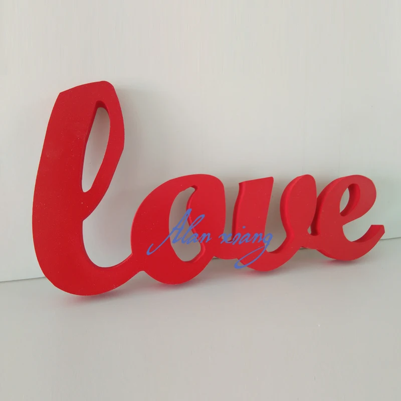 

Wooden Word Letters Free standing "LOVE" Wedding Home Wall Door Decoration Art