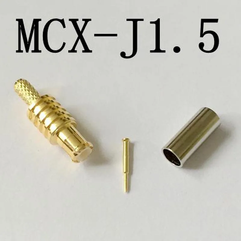 5 шт./лот RF разъем MCX-J-C-1.5 MCX цифровой ТВ переходник для антенного соединителя