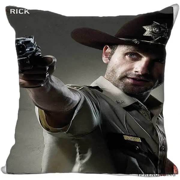 Square Pillowcases Пользовательские Декоративные наволочки ходячие мертвые квадратные молнии Наволочки лучший подарок 35X35,40x40,45x45 см(одна сторона) 180516-60 - Цвет: Square Pillowcases