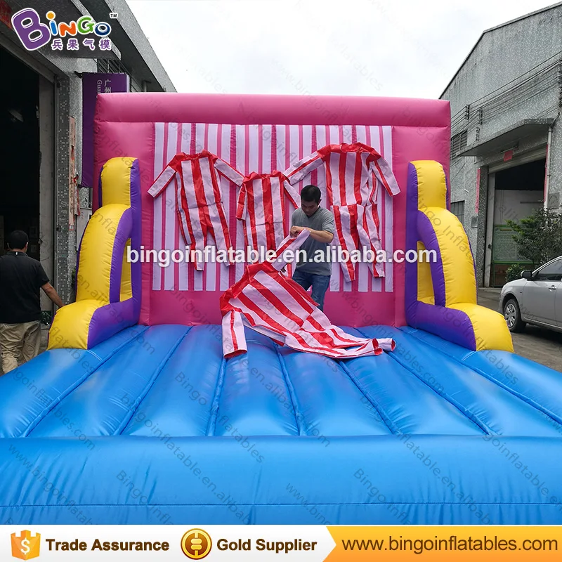 3x3x5 Meters Inflatable stick wall jumping bed with costumes FREE shipping fee | Игрушки и хобби