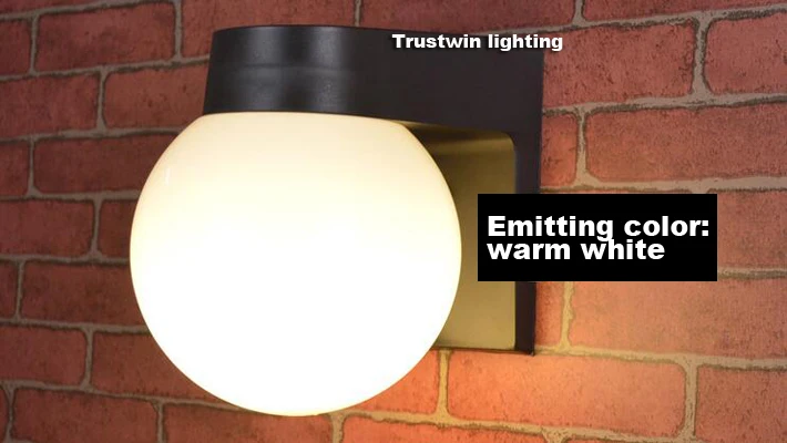 2 шт. водостойкая ванная комната для помещений улицы настенная лампа круглой