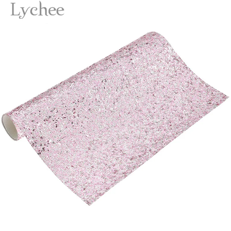 Lychee Life 29x21 см A4 плотная блестящая ткань из искусственной кожи высокого качества для шитья Синтетическая Кожа DIY материал для сумок одежды