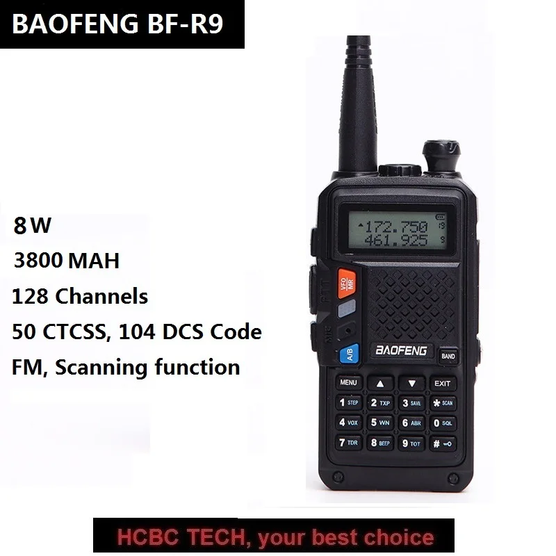 BAOFENG BF R9 рация обновленная версия UV 5R UV5R сканер портативный CB радио UHF VHF трансивер