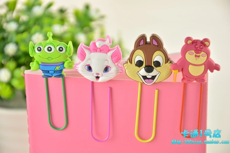 Cartoon stationery gift paper clip bookmarks Cute animals curvy pin four suits Hello Kitty bear | Канцтовары для офиса и дома