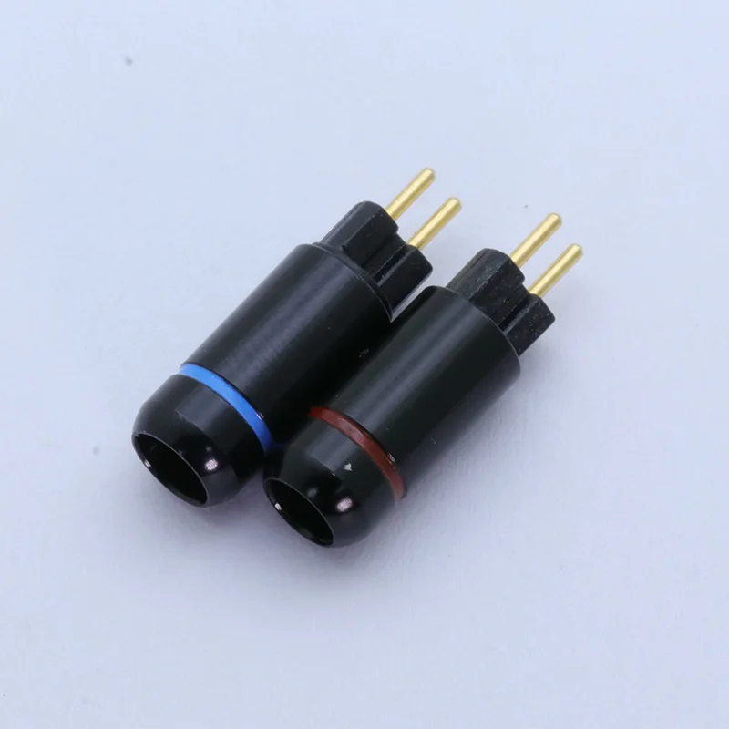 2 шт. 2pin разъем для наушников обновленный кабель DIY MMCX Jack аудиоразъем черная пара