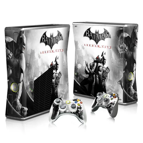 YS-XBOX360 Slim 3019 Бэтмен Джокер и Супермен кожи наклейка для Xbox 360 Slim консоль и контроллеры Скины стикеры s для Xbox360 тонкий винил - Цвет: YS-XBOX360 Slim 3019