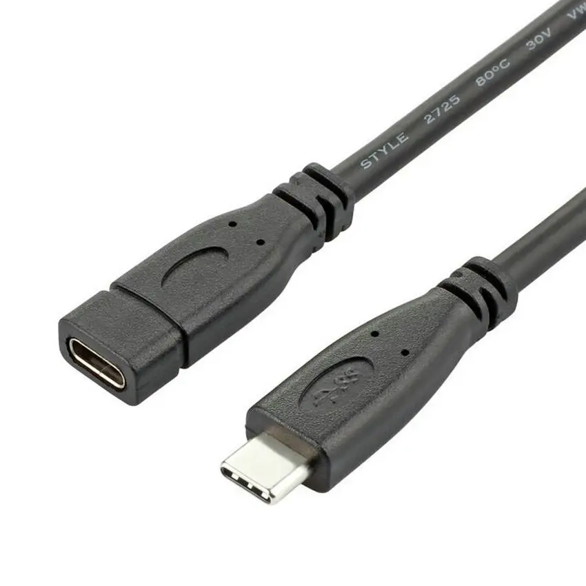 

USB 3.1 Gen2 Type C Male to Female Extension Data Charging Cable 20cm 50cm 1m