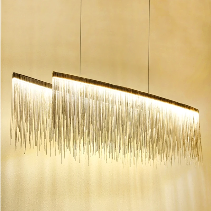 Современный светильник для спальни столовой подвесная люстра с цепочкой