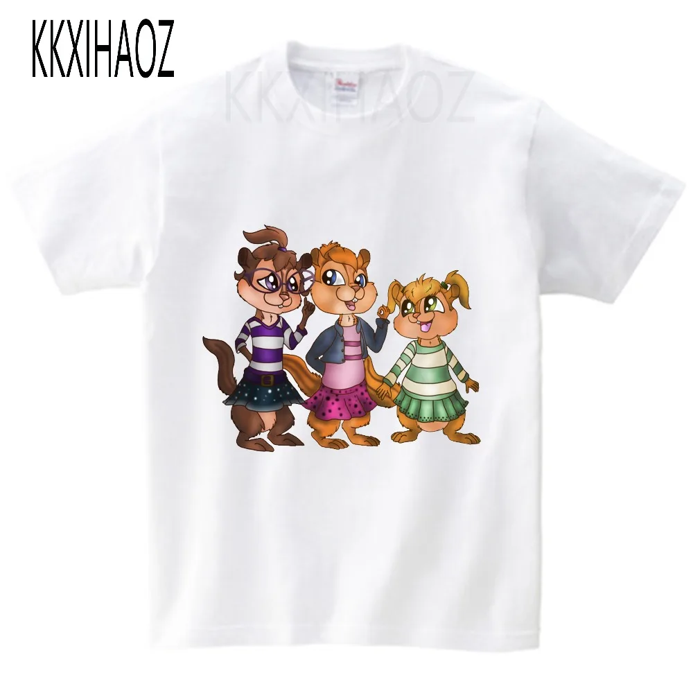 Детская летняя футболка с коротким рукавом 2020 куртки Alvin и The Chipmunk одежда для