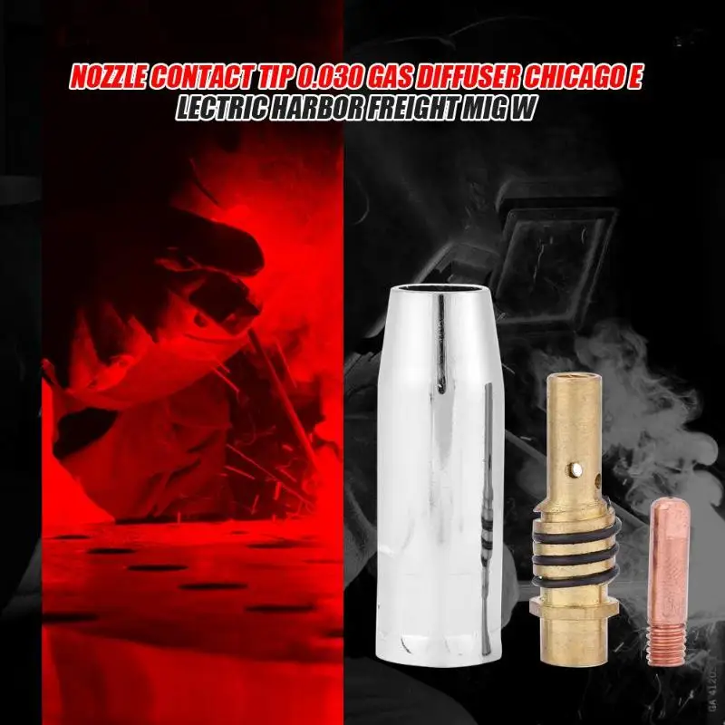 Nozzle Contact Tip 0.030 Gas Diffuser MIG Welder Consumable Welding Tool | Инструменты