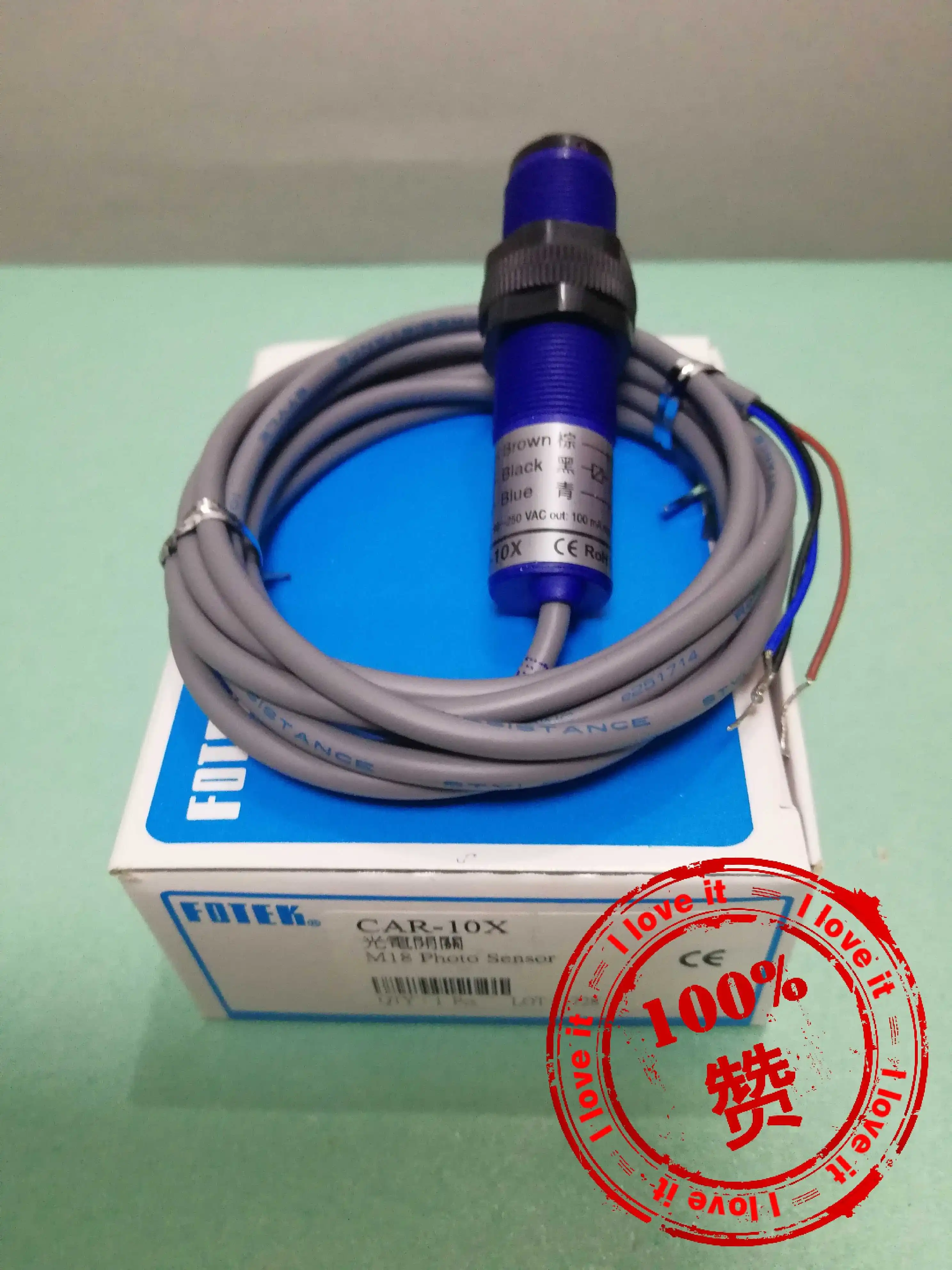 

"False One Penalty Ten" 100% M18 Circular Photoelectric Switch/Sensor CAR-10X