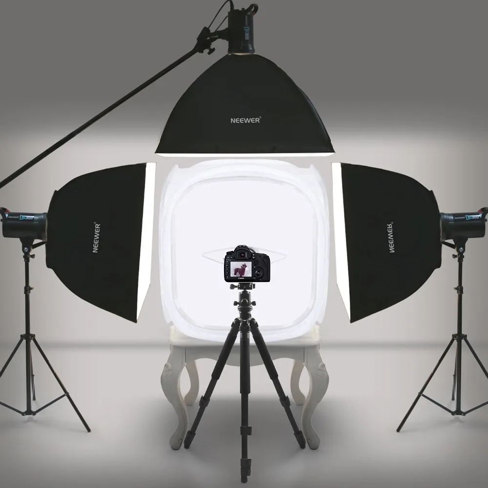 Neewer 36x36 дюймов/90x90 см фотостудия стрельба палатка светильник куб диффузионный софтбокс комплект с 4 цветами фоны для фотографии