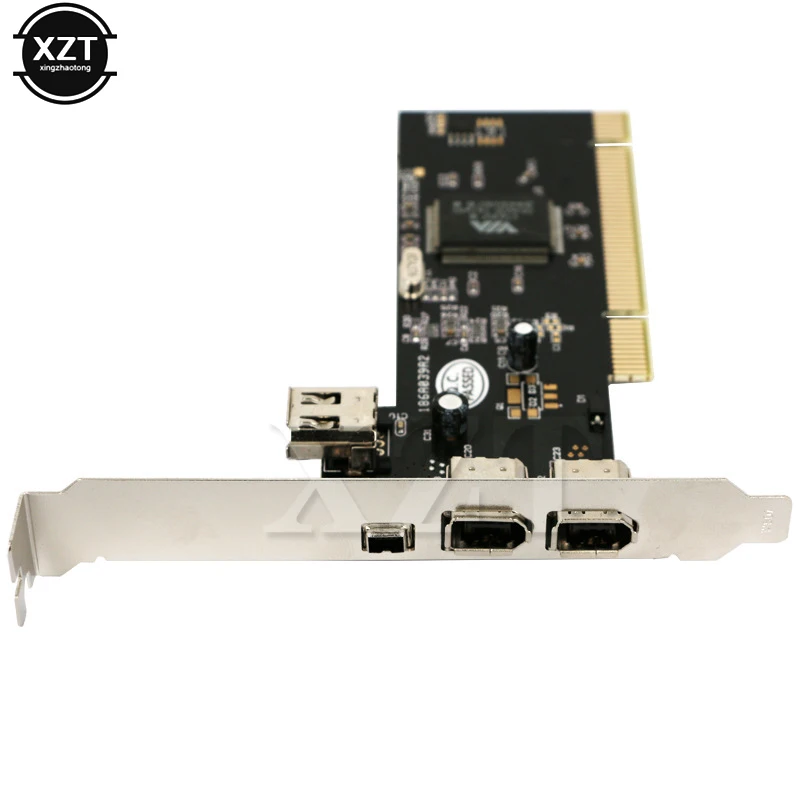 Новый 3-портовый адаптер Firewire IEEE 4/6 Pin PCI 1394 DV контроллер Карта видеозахвата для DC HDD