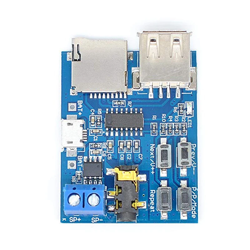 Aokin TF карта u-диск MP3 формат Плата декодера Mirco USB Порты и разъёмы Расшифровка усилителей модуль аудиоплеера 3,7-5,5 V