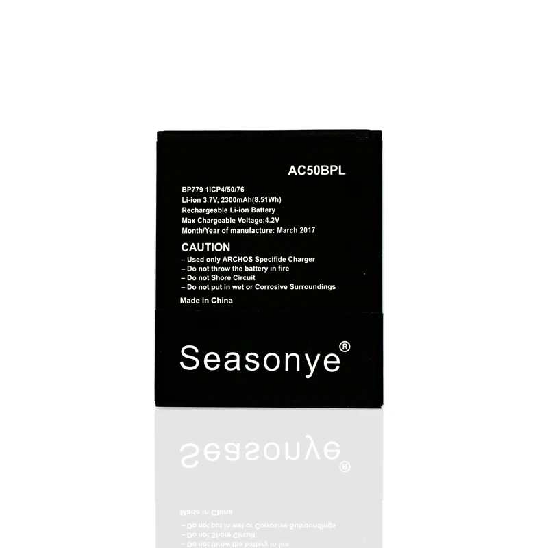 Seasonye 2300mAh / 8.51Wh AC50BPL BP779 телефонный Сменный аккумулятор для Archos 50b Platinum Battery