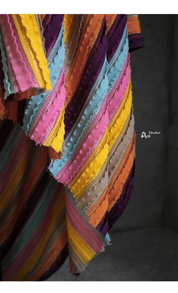 3D текстура kniting цветной свитер ткань высокая-одежда дизайнерская ткань для лоскутное одеяло лоскутное algodon