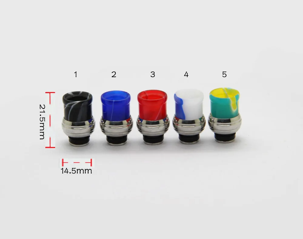 

Bearded Acrylic&Stainless steel 510 drip tip mouthpiece for RDA/RBA tank atomizer electronic cigarrate accessories