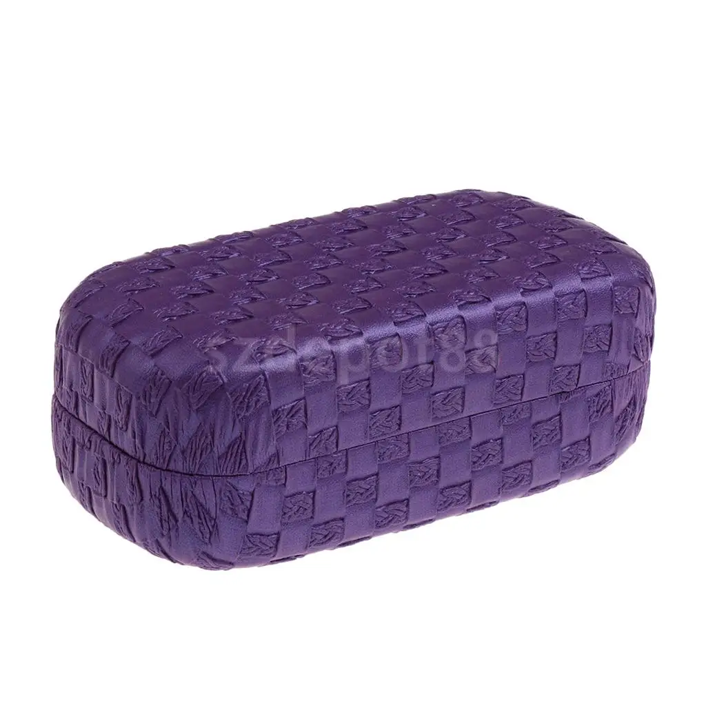 Purple Большие жесткие солнцезащитные очки спортивные очки держатель для хранения Коробка Футляр для путешествий-фиолетовый черный-подходит для большинства очков - Цвет: Purple