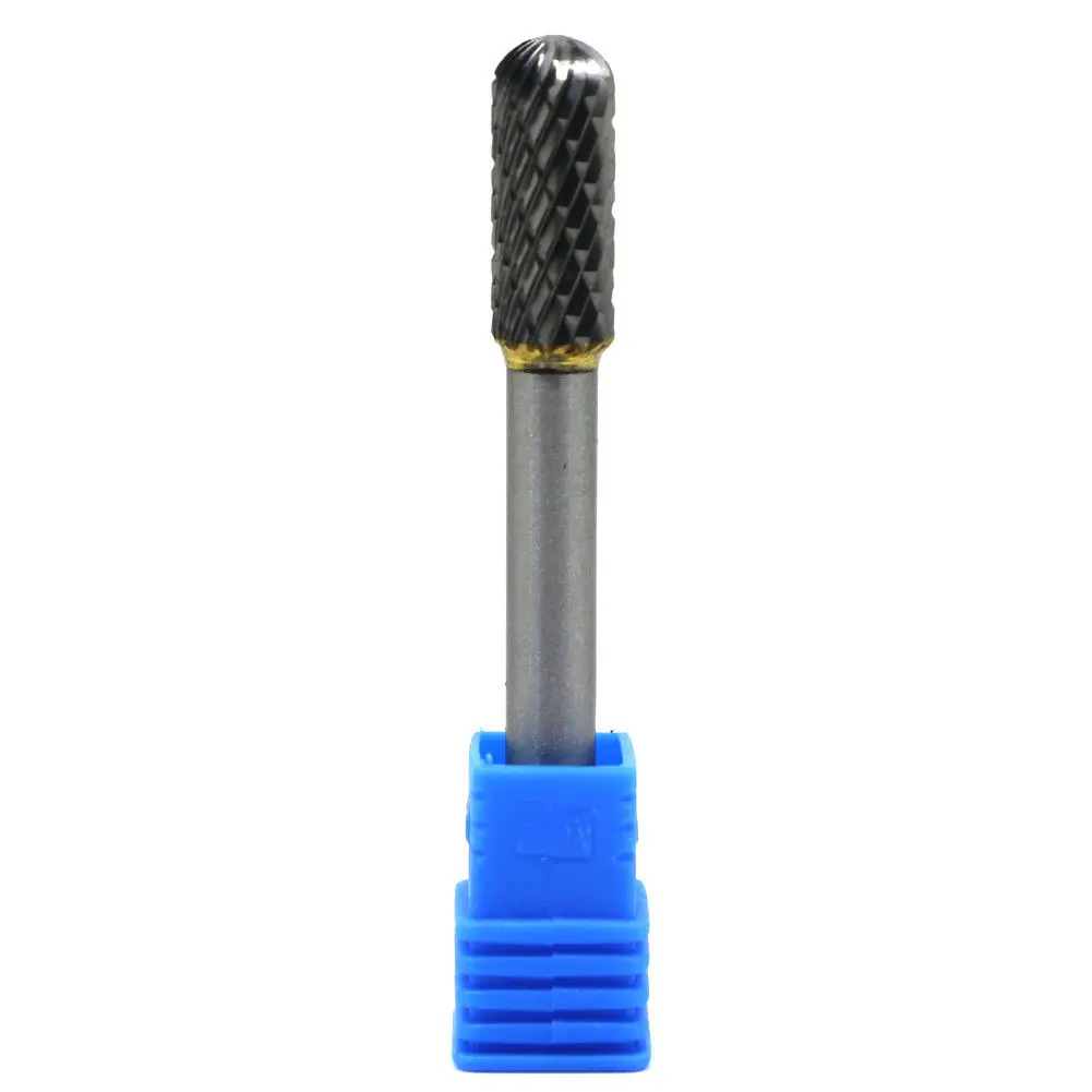 

8mm Dia Tungsten Carbide Rotary File Burr 6mm Shank Metal Grinding Tool Piece