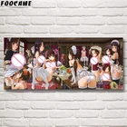 FOOCAME сексуальные аниме девушка горничная наряд искусство шелковые постеры и принты картина Декоративная Настенная картина гостиная спальня домашний декор