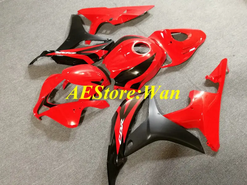 Мотоцикл обтекатель комплект для HONDA CBR600RR F5 07 08 CBR 600RR CBR 600 RR 2007 2008 ABS Горячая красно-черные обтекатели комплект+ подарки HC35