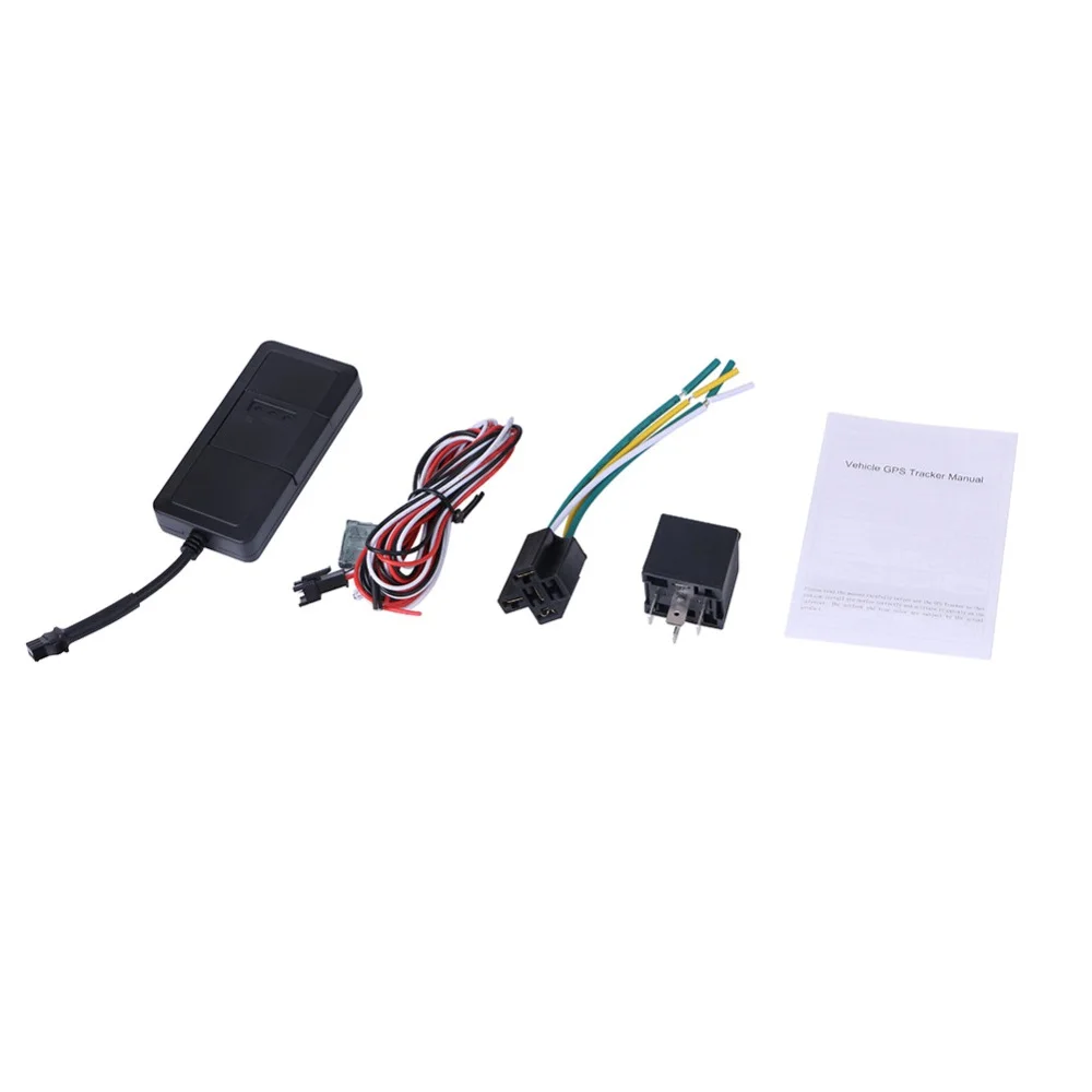 with relay TK110 gps трекер автомобильный мини gps локатор GSM GPRS устройство слежения в реальном времени Google карта ссылка первый год веб-отслеживание - Цвет: with relay