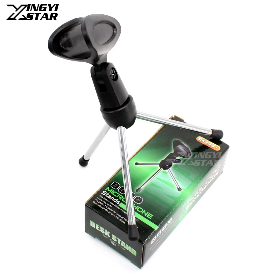 Tripod Desktop Stand Microphone Holder Desk Mike Clamp Clip For Audio Technica AT4041 AT4021 T4081 AT4022 AT5045 AT2031 AE2300