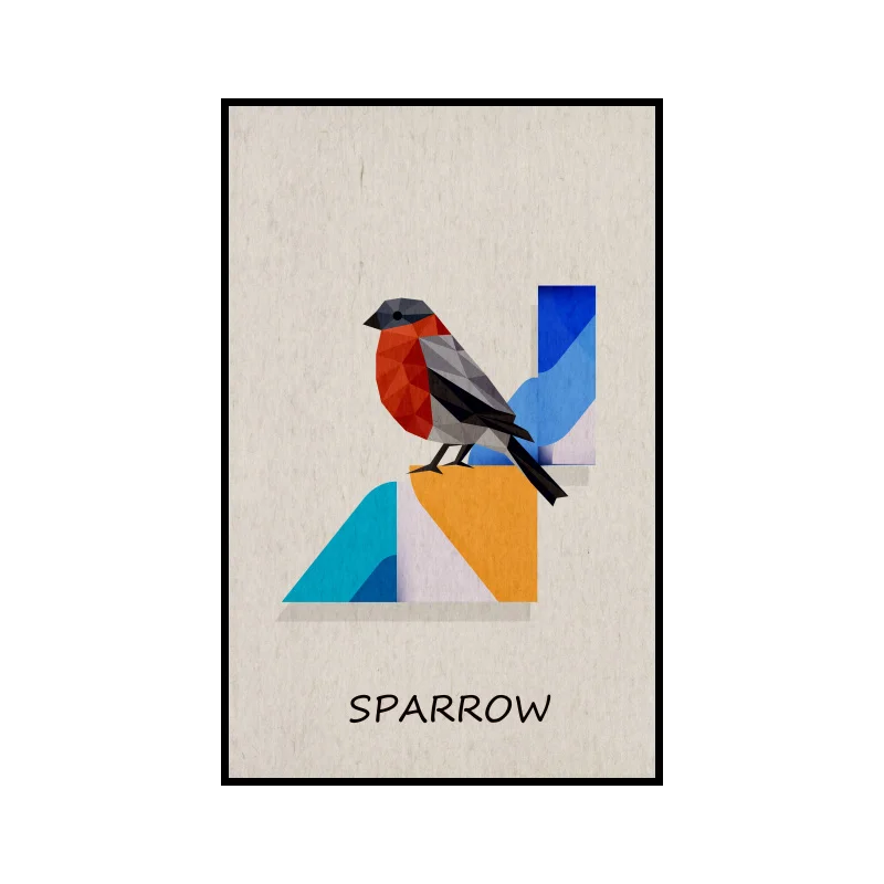 Cute Birds Paintings Prints Quotes Pictures Modern Canvas Princess Wall Art Nordic Posters Children's Room Home Decor | Дом и сад