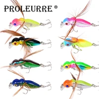 1pcs bee shaped insect fishing bait 45mm 3 5g top water fly fishing bumblebee fishing lures crankbait bass fishing tackle